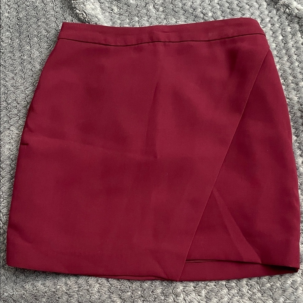 Banana Republic Deep Red Mini Skirt size 0P